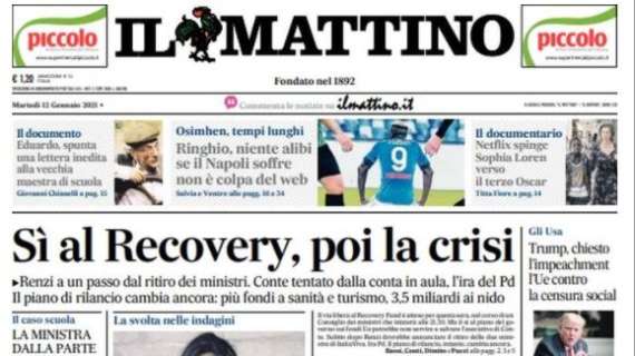 Il Mattino: "Ringhio, niente alibi: se il Napoli soffre non è colpa del web"