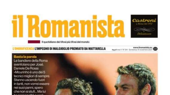 Totti e De Rossi hanno la stessa idea. L'apertura de Il Romanista: "Noi con Mou"