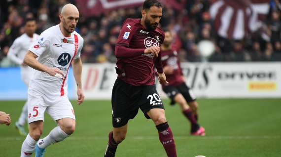 Salernitana, Kastanos: "Buon periodo, ma oggi ci servono punti. Io faccio il massimo"