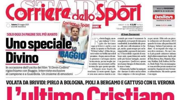 L'apertura del Corriere dello Sport su CR7: "L'ultimo Cristiano"