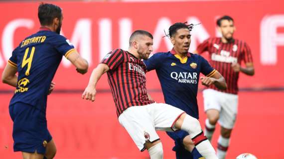 Milan-Roma 2-0: il tabellino della gara