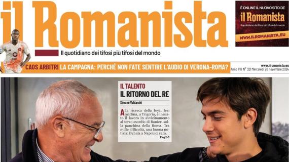 La prima pagina de Il Romanista apre così questa mattina: "Paulo in sesto"