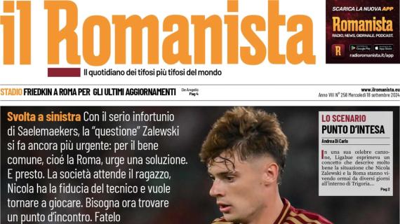 Il Romanista in apertura sul possibile ritorno di Zalewski in squadra: "Rizale"