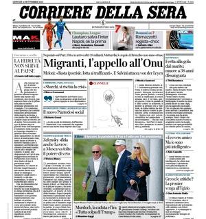 CorSera in apertura sulla Champions: "Lautaro salva l'Inter, Napoli ok la prima"