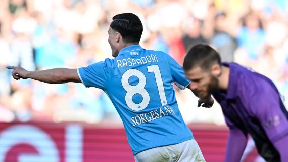 Napoli, Raspadori: "Assist di Lukaku? L'80% del gol è suo, mi ha dato una grande palla"