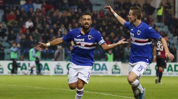 Sampdoria, squadra rientrata oggi causa nebbia a Cagliari
