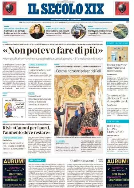 Oggi Fiorentina-Sampdoria, Il Secolo XIX: "Blucerchiati, una storia da difendere"