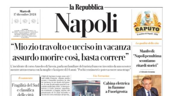 Guai a Napoli: Buongiorno ko. La Repubblica (Napoli): "Frattura lombare, fuori 40 giorni"