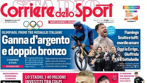 La prima pagina del Corriere dello Sport: "All in Roma"