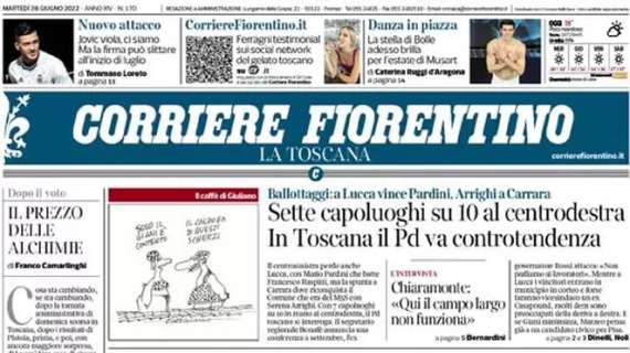 Il Corriere Fiorentino in prima pagina sul futuro della Fiorentina là davanti: “Nuovo attacco”