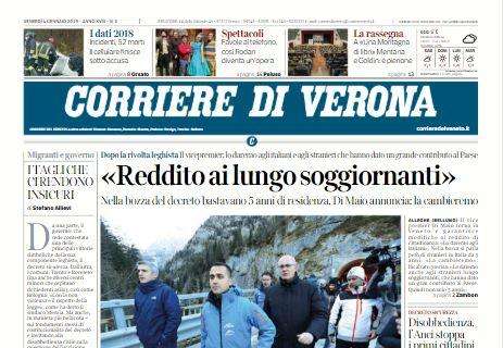 Il Corriere di Verona titola: "Hellas, la rabbia giovane nel motore"