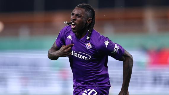 Kean con un tap-in di testa sblocca Fiorentina-Torino: al 39' viola avanti 1-0