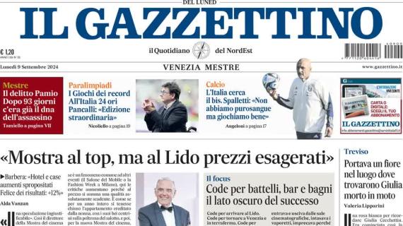 Il Gazzettino apre sulla sfida contro Israele: "L'Italia cerca il bis in Nations League"