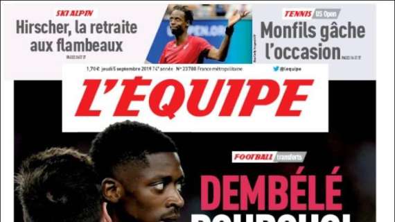 Il retroscena de L'Equipe: "Così Dembelé ha detto no al PSG"
