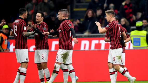 Coppa Italia - Milan-SPAL 3-0: il tabellino della gara
