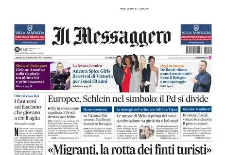 Il Messaggero apre con De Rossi: "Roma avanti contro tutti". Col Bologna uno spareggio