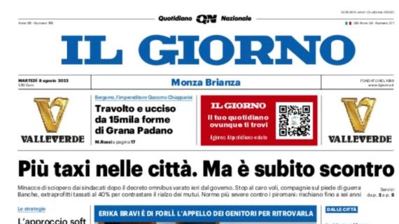 Il Giorno in prima pagina: "Stadio pieno nel nome di Berlusconi"