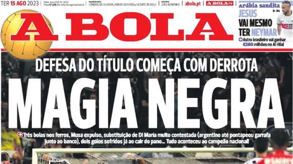 Le aperture dei quotidiani portoghesi - Primo ko del Benfica: il Boavista vince in rimonta