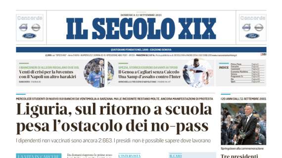 Il Secolo XIX: "Venti di crisi per la Juventus, con il Napoli un altro harakiri"