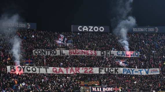 I tifosi del Bologna si schierano sul Mondiale: "Contro il business del calcio, boycott Qatar 2022"