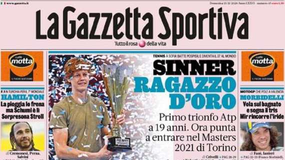 L'apertura de La Gazzetta dello Sport con un'intervista a Conte: "Tutto per l'Inter"