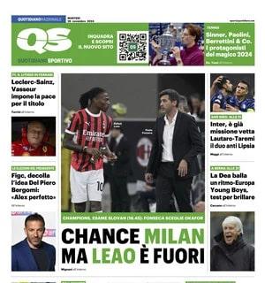 Torna la Champions League, QS apre con il Diavolo: "Chance Milan, ma Leao è fuori"