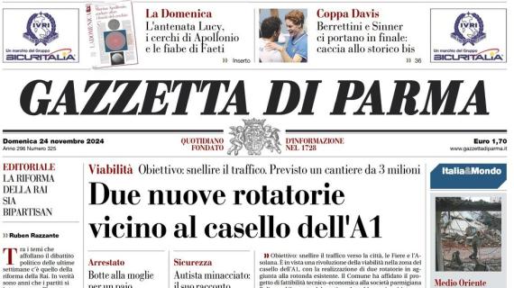 La Gazzetta di Parma stamani: "Il Parma si accende solo nel secondo tempo"