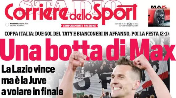Il Corriere dello Sport apre sulla qualificazione della Juventus: "Una botta di Max"