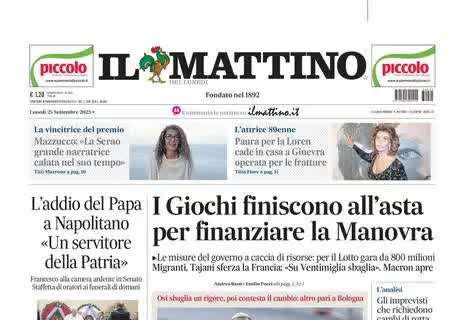 Osimhen sbaglia col Bologna e bisticcia con Garcia. Il Mattino in prima pagina: "Smascherato"