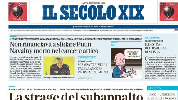 Il Secolo XIX sul confronto Napoli-Genoa: "Gilardino vuole sfidare gli azzurri alla pari"