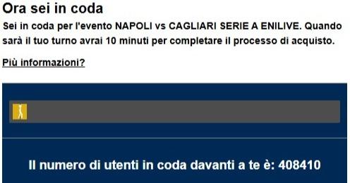 Febbre Scudetto a Napoli: oltre 400 mila persone in coda virtuale per i biglietti col Cagliari
