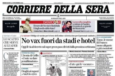 Corriere della Sera dopo il 4-0 del Chelsea alla Juventus: "Che figuraccia"