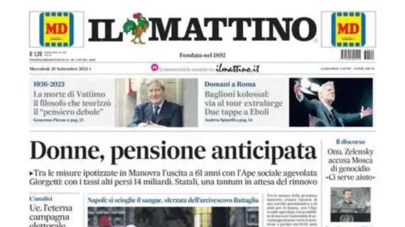 Il Mattino: "Garcia, missione Champions. 'Dobbiamo prendere meno gol'"