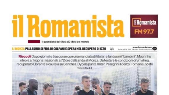 Mourinho ritrova i Nazionali, Il Romanista così in prima pagina: "Tutti a casa alé"