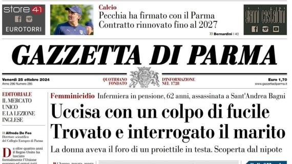 Gazzetta di Parma: "Pecchia ha firmato, contratto rinnovato fino al 2027 con i Crociati"