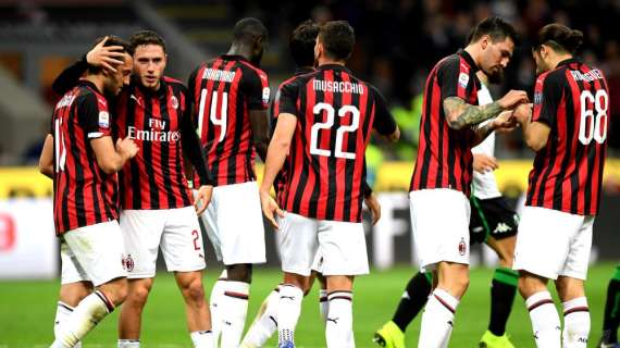 Milan-Sassuolo 1-0. Basta un'autorete, Inter superata: rossoneri sul podio