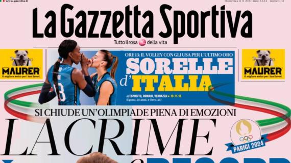 La prima pagina de La Gazzetta dello Sport: "Conte, che brividi!"