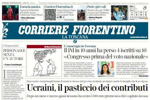 Corriere Fiorentino: "Porte girevoli. Vicario caro, per Gollini si tratta con l'Atalanta"