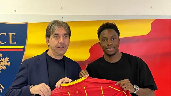 Lecce, il ds Trinchera presenta il terzino Kouassi: "Già a gennaio avevamo pensato a lui"