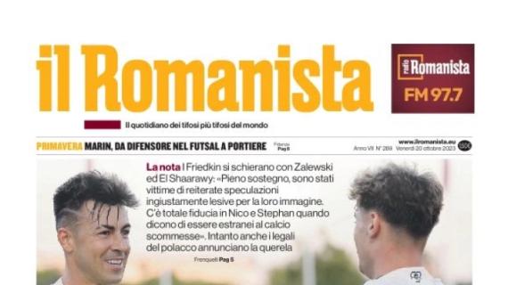 La Roma si schiera a fianco di Zalewski ed El Shaarawy, Il Romanista titola: "Con voi"