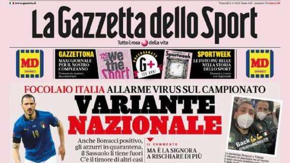 L'apertura odierna de La Gazzetta dello Sport sull'Inter: "Conte per chiudere i conti"