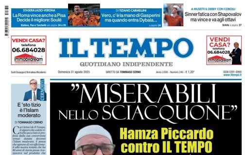 Il Tempo: "La Roma vince acnhe a Pisa. Decide il migliore, Soulé"