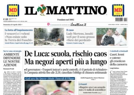 Stasera Napoli-Inter, Il Mattino: "Gattuso punta su Osimhen. Conte: attenti alle trappole"