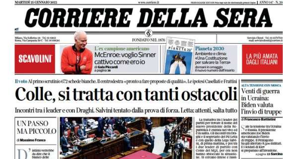 Il Corriere della Sera titola: “Un nuovo bond e l’acquisto di Gosens, l’Inter si muove”