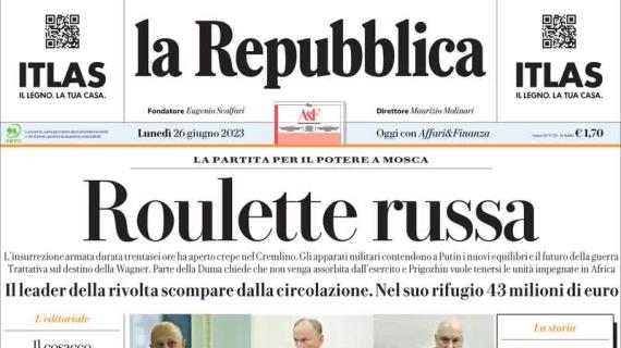 Repubblica sugli azzurrini: "Un'Italia da pazzi batte la Svizzera e resta in corsa"