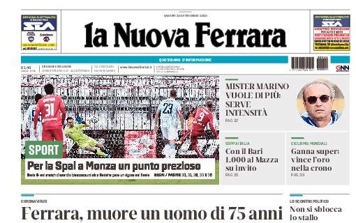 La Nuova Ferrara: "Per la SPAL a Monza un punto prezioso"