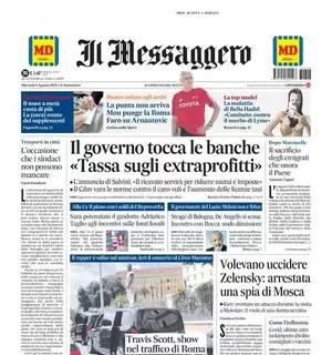 Il Messaggero apre: "La punta non arriva, Mou punge la Roma. Faro su Arnautovic"