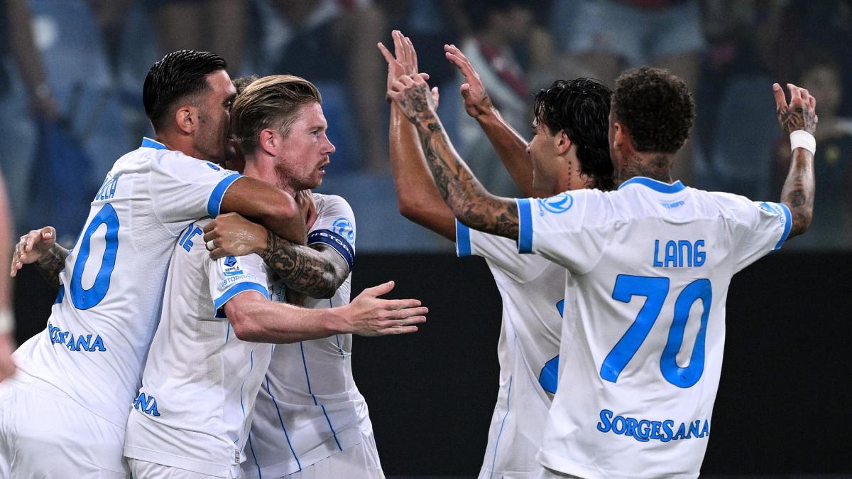 Primi tre punti per Allegri: il Napoli soffre e supera a Marassi 2-0 un Genoa che recrimina