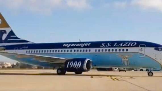 Lazio, primo volo sfortunato con il nuovo aereo: è ripartito a mezzogiorno verso Roma