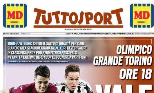 L'apertura di Tuttosport sul derby di Torino: "Vale tutto"